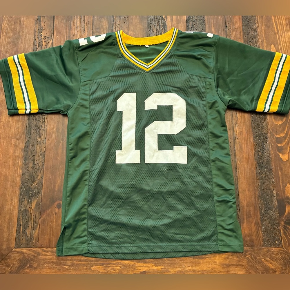 Green Bay Packers Football Jersey Aaron Rogers Men's Small Vintage Collectors S